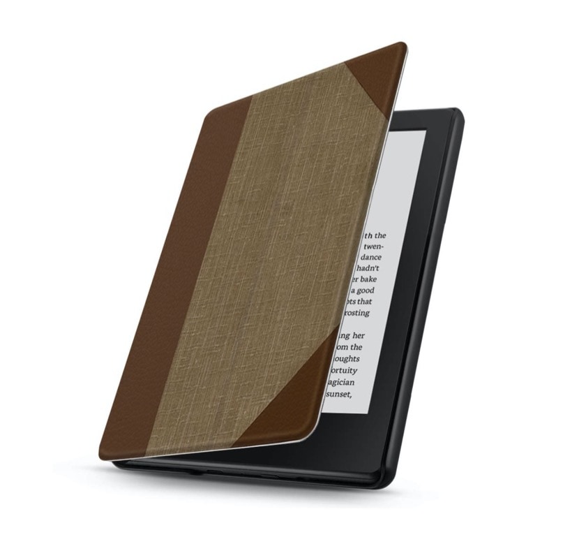 Affordable book-style cover for basic Kindle model