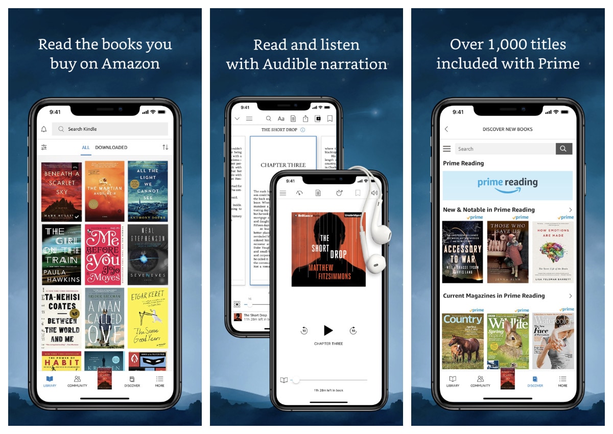 Amazon Kindle app for iPhone iPad