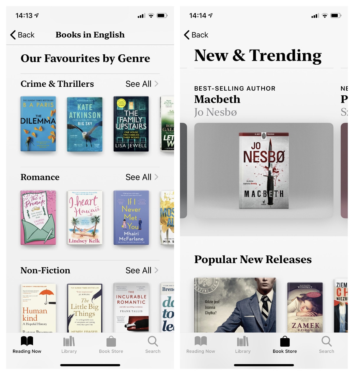 Apple Books perfectly integrated into iOS and iPadOS