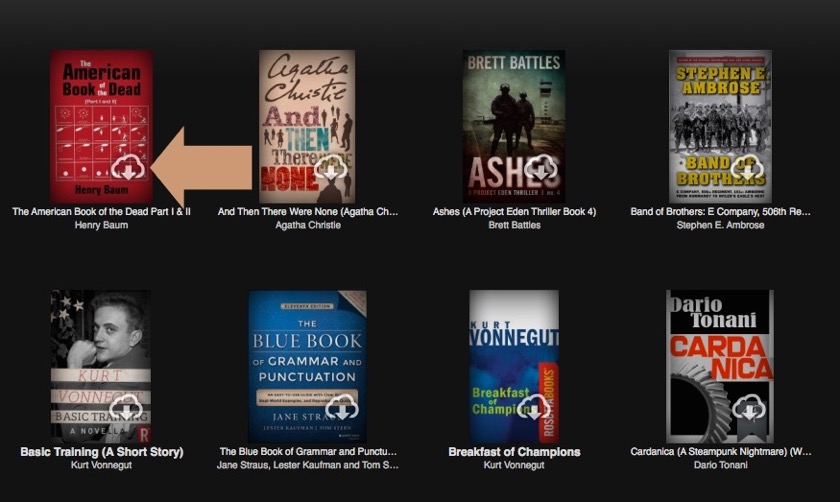 Back up Kindle books - how to spot the archived books