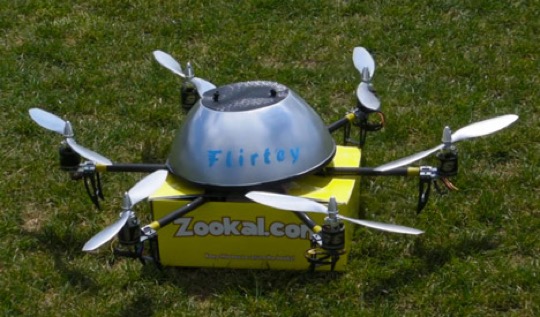 Book delivery drone Zookal Flirtey