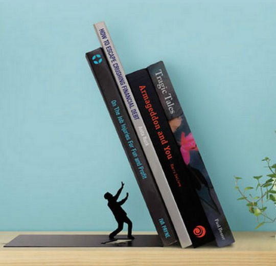 Falling bookend