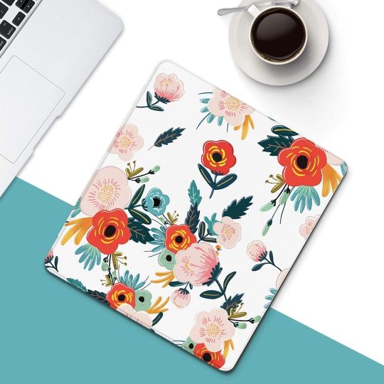 Fashionable floral smart cover for Kindle Oasis