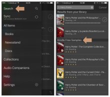 Kindle for iOS suggests free samples from the Kindle Store