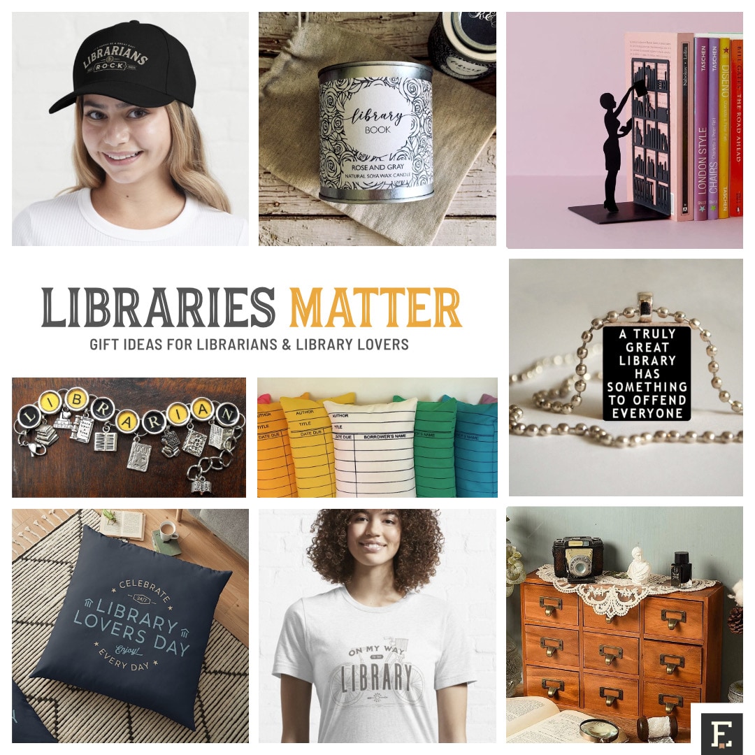 Library gifts and merch ideas for Library Lover's Month