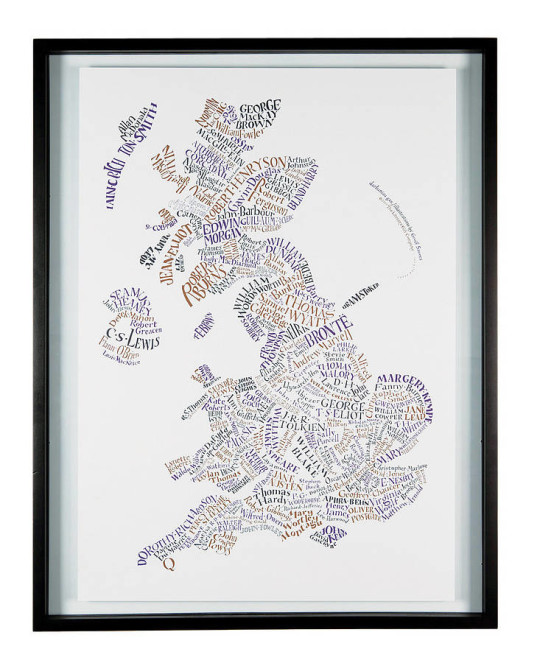 Literary maps - Literary Britain map