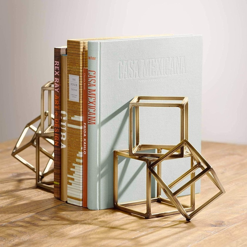 Modern geometric bookends