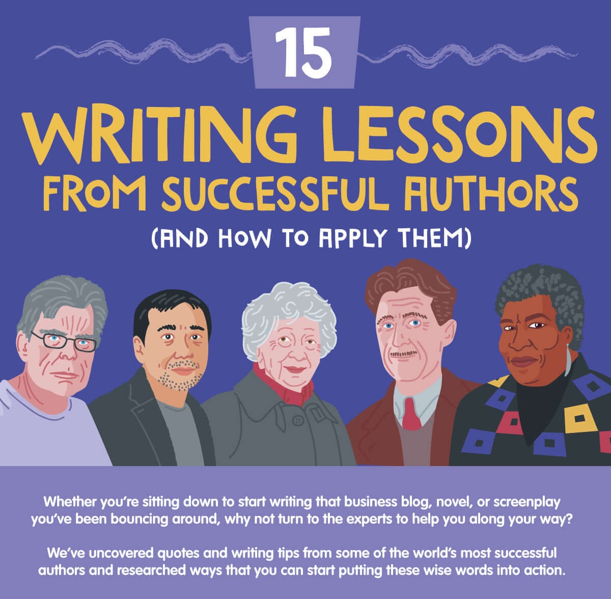 Most helpful writing tips from famous authors one at a time