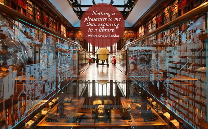 Quotes about libraries - Walter Savage Landor - The Walker Library of the History of Human Imagination