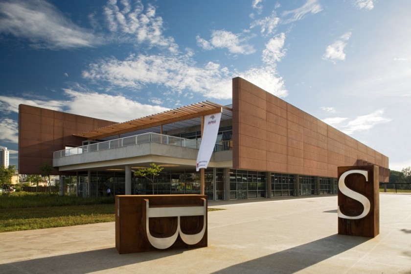 Sao Paulo #Library is located on the site formerly taken by a prison. Now it's a place of freedom to explore knowledge, ideas, and books.