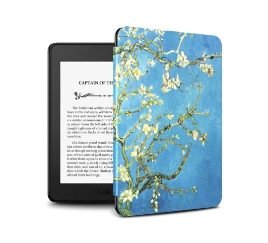 Slim Kindle Paperwhite 4 cover with floral design